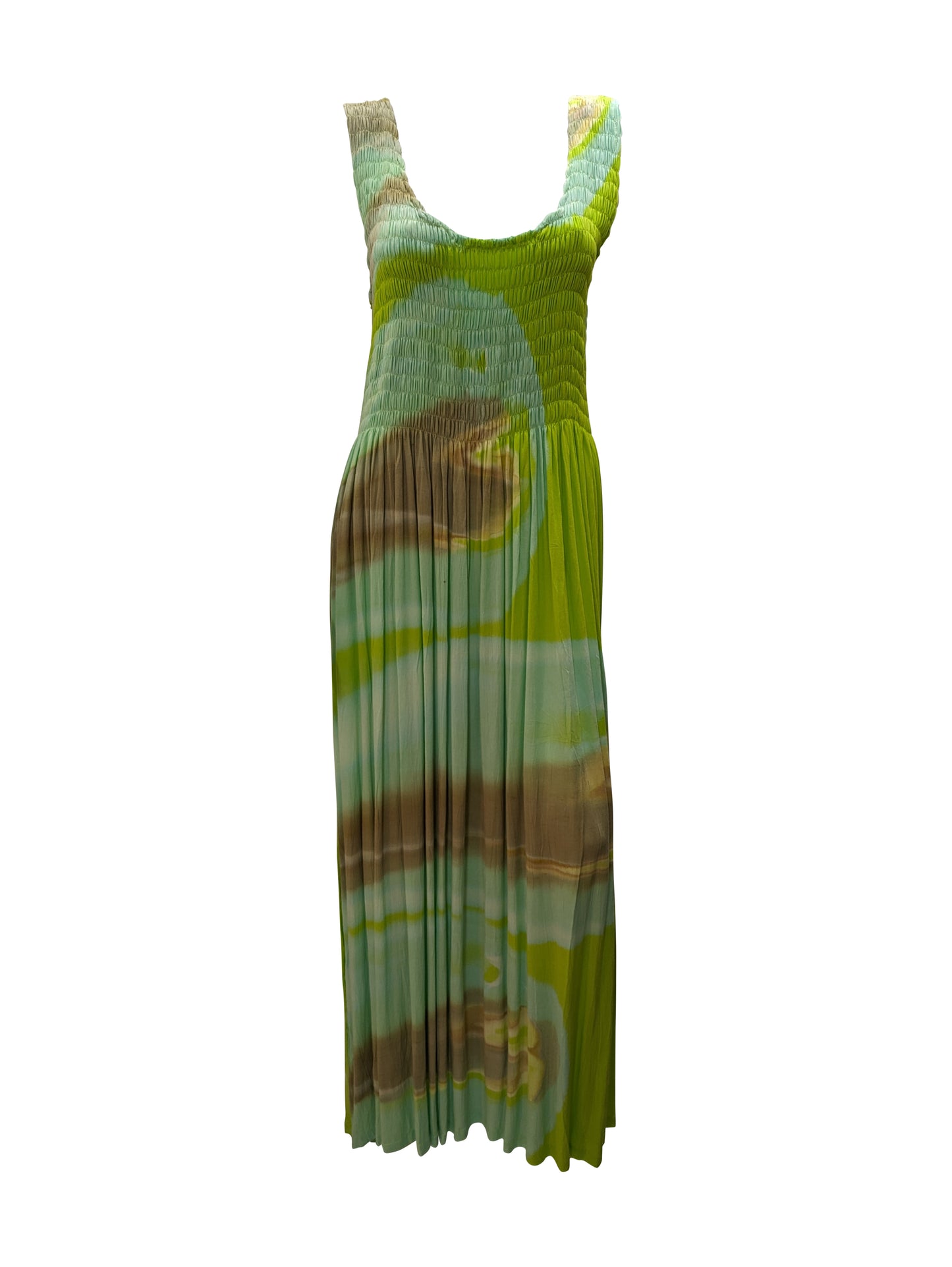 Womens Ladies Plus Size Curve Handmade Boho Abstract Print Maxi Elasticated Sleeveless Dress Free Size Up To UK Size 22 P5