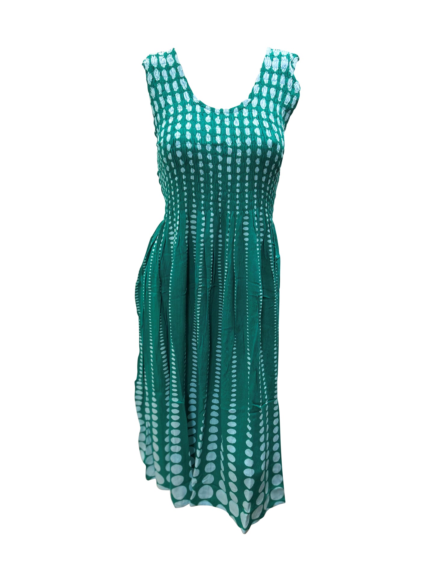 Womens Ladies Plus Size Curve Handmade Boho Abstract Print Maxi Elasticated Sleeveless Dress Free Size Up To UK SIZE 24 P21