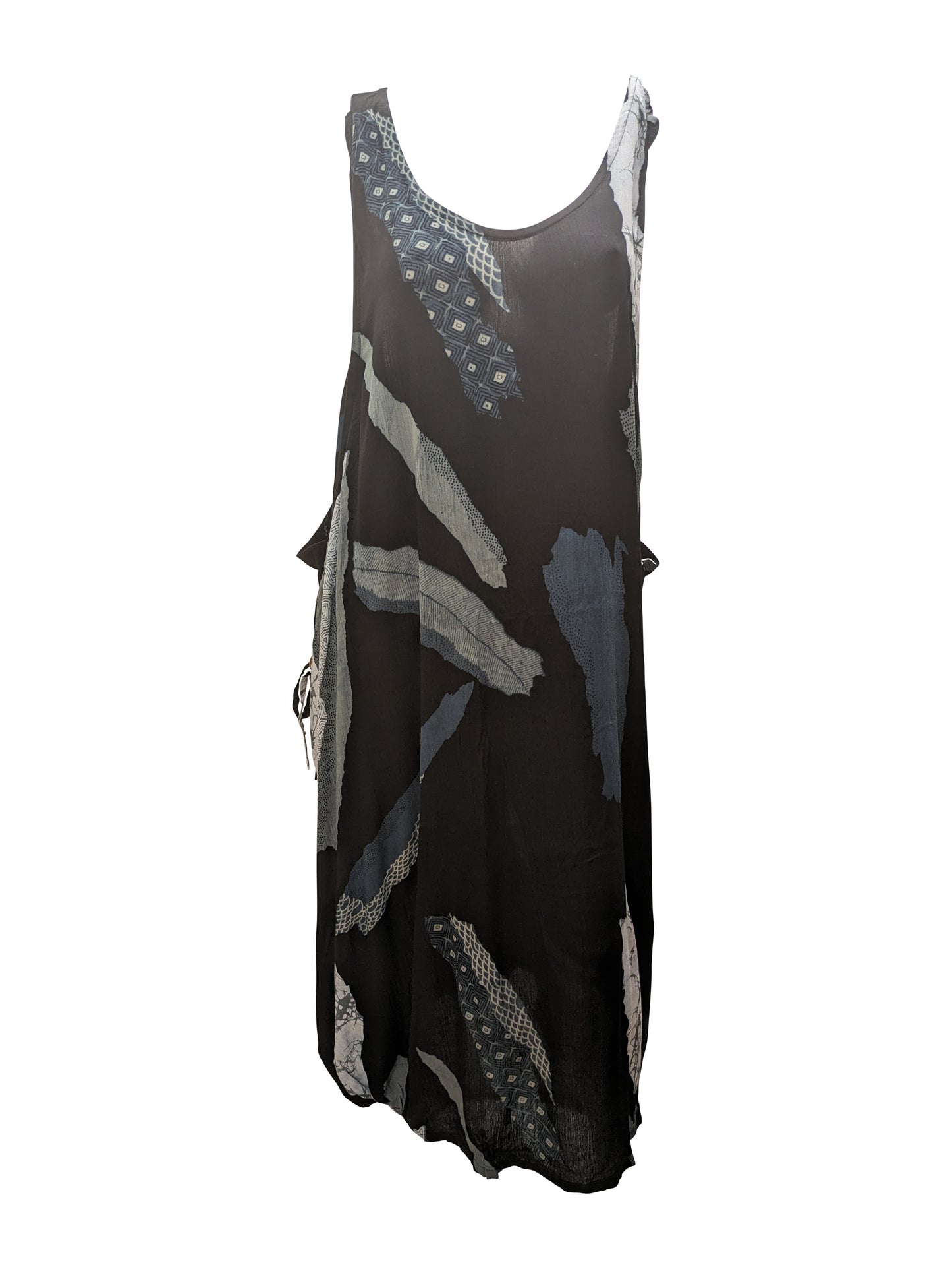 Womens Plus size Curve Dress Abstract Print Funky Bubble Pocket Maxi Free Size up to 24 - P16