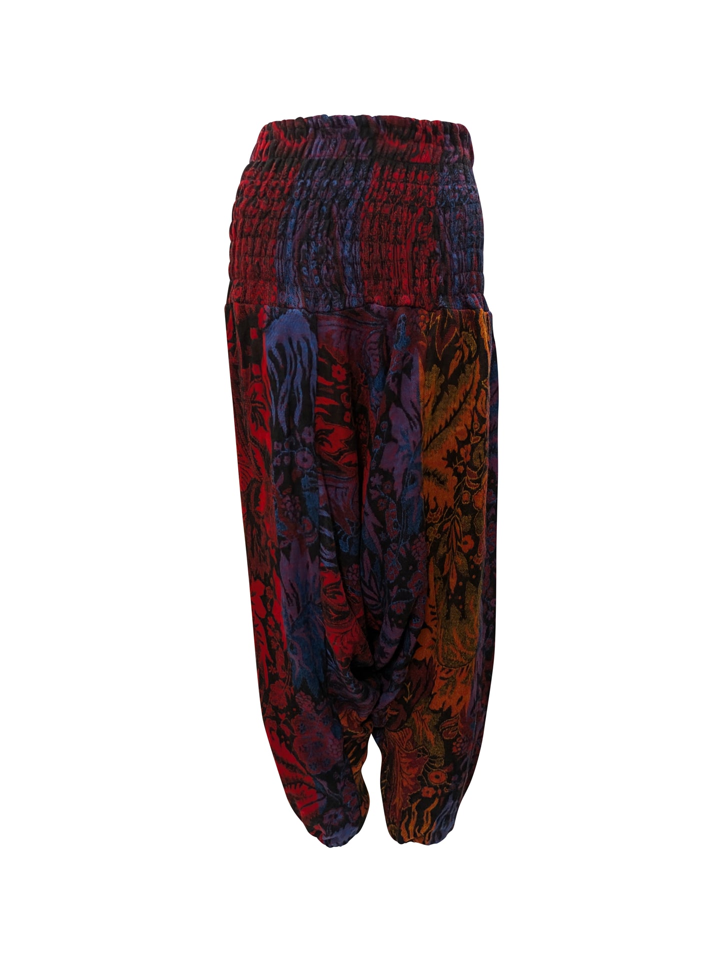 Womens Ladies Boho Lounge Wear Damask Print Winter Ali Baba Baggy Pants Free Size UP To 22 P3