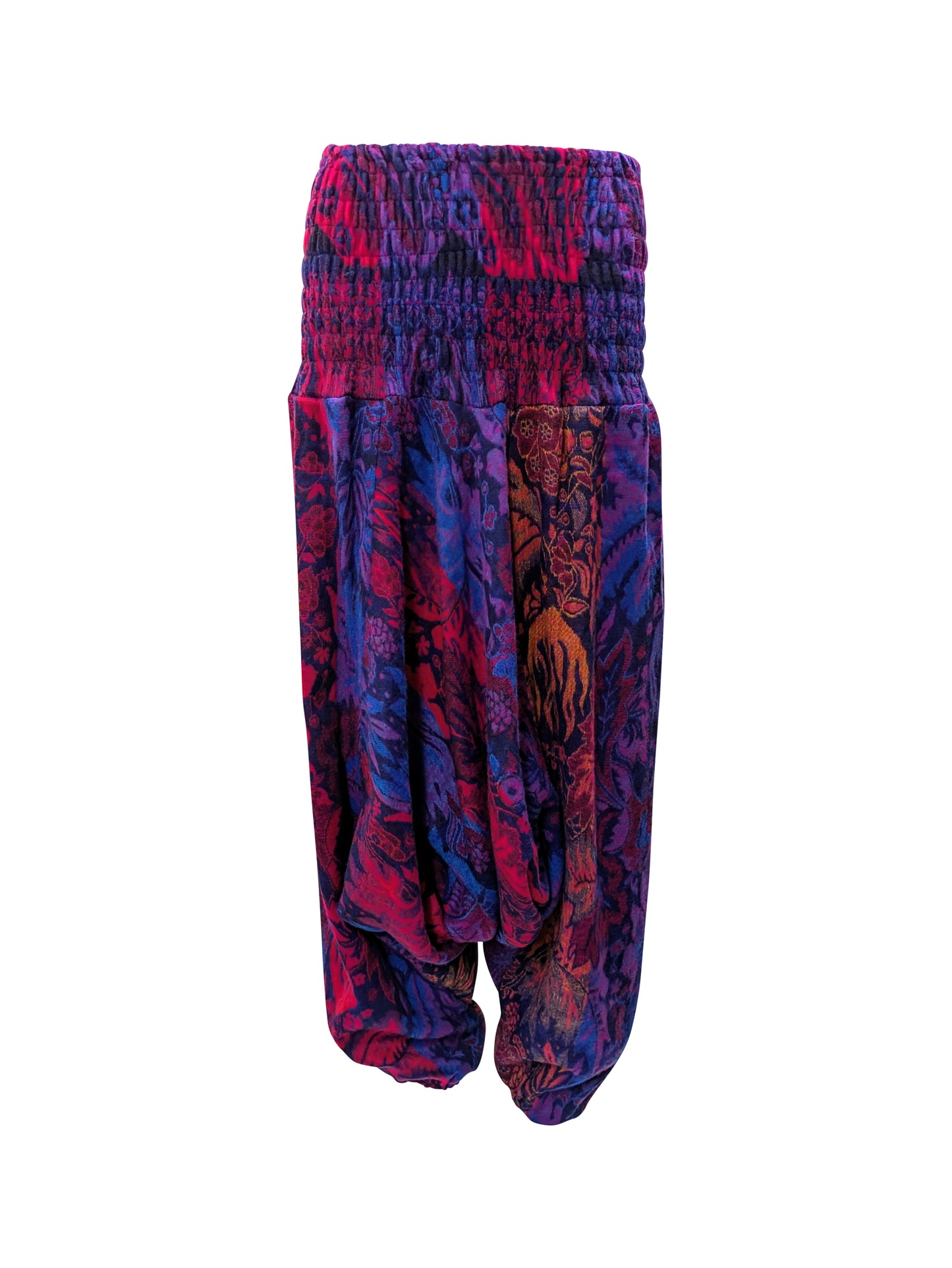 Womens Ladies Boho Lounge Wear Damask Print Winter Ali Baba Baggy Pants Free Size UP To 22 P5