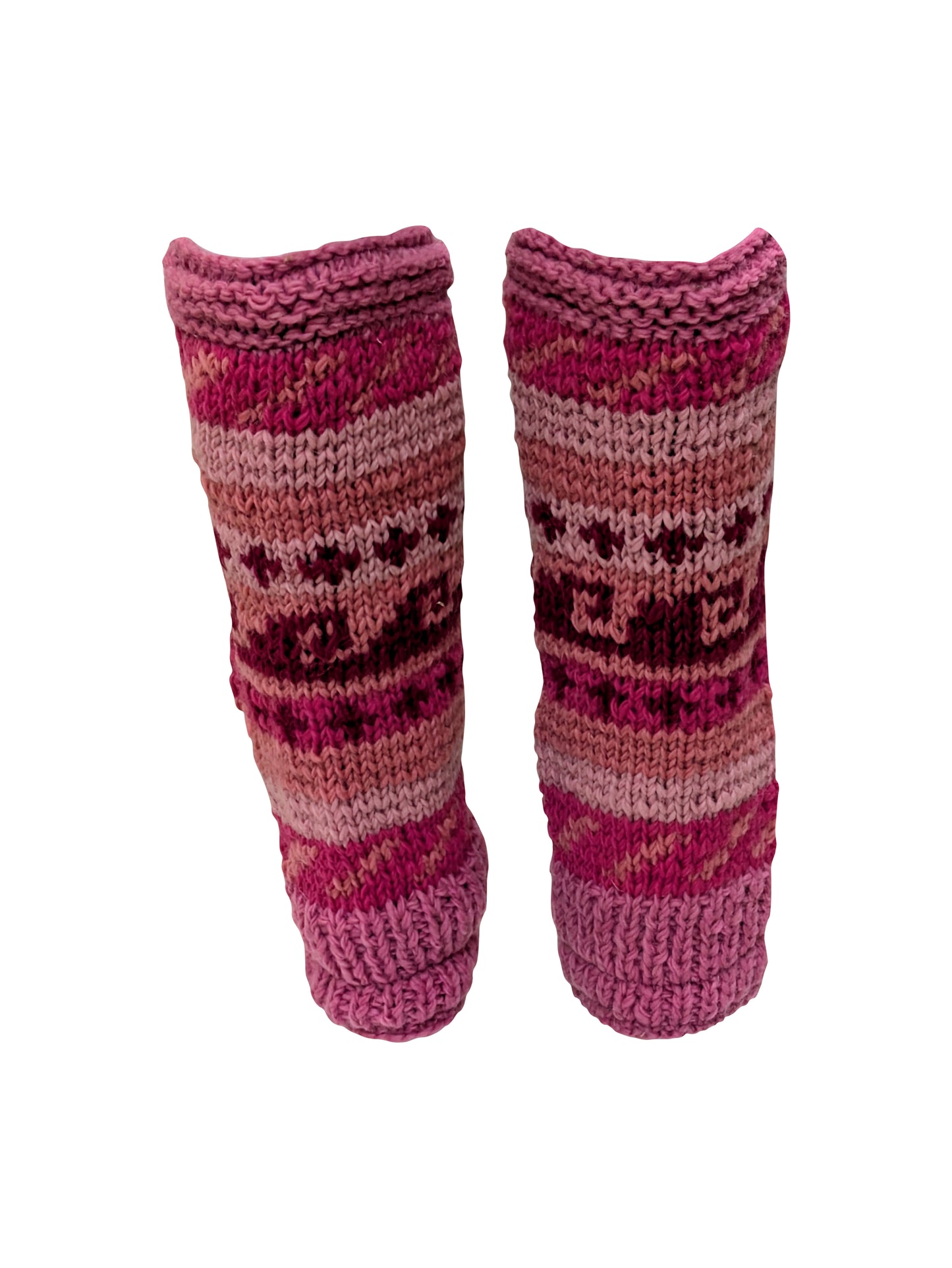 Ladies Womens Winter 100% Wool Leg Warmers Hand Knit Fleece Lined With Side Zips P5