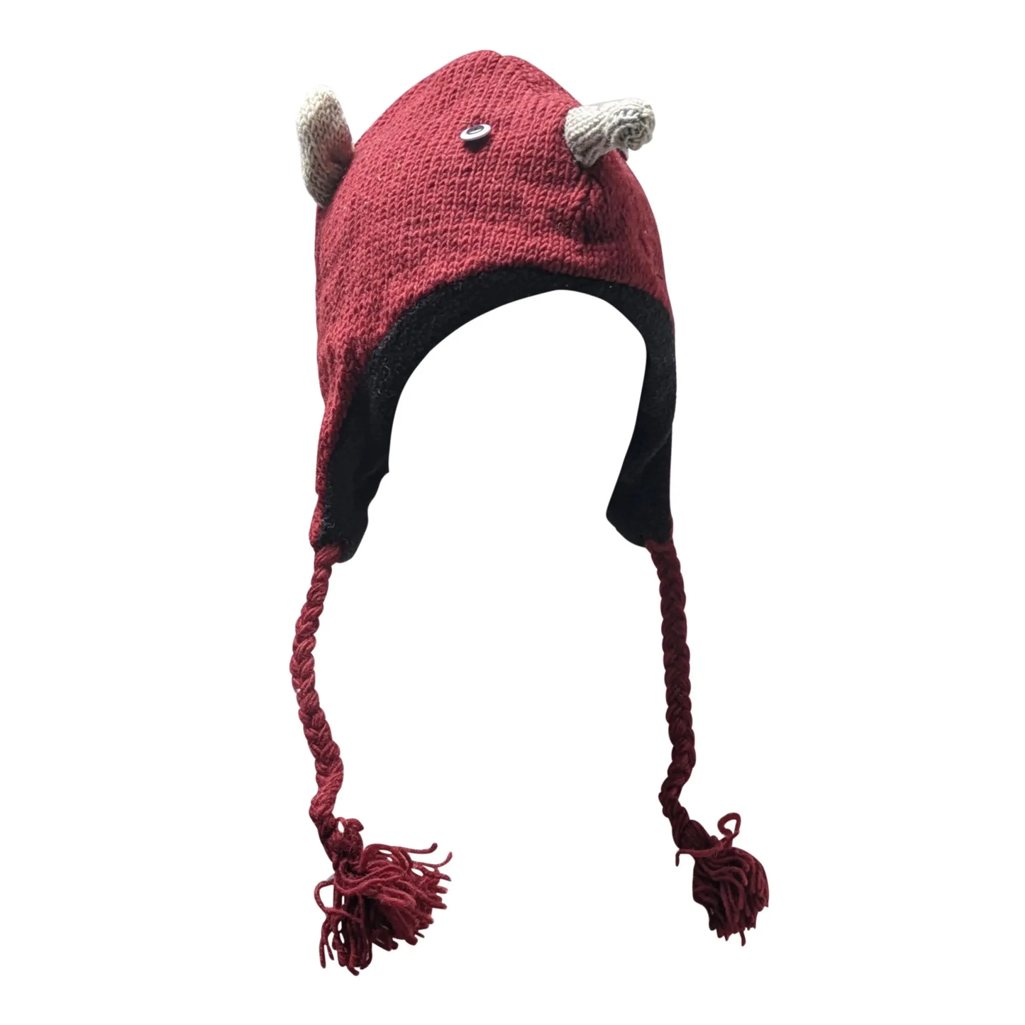 Handmade Wool Knit Animal Character Hat with Fleece Lining - P801