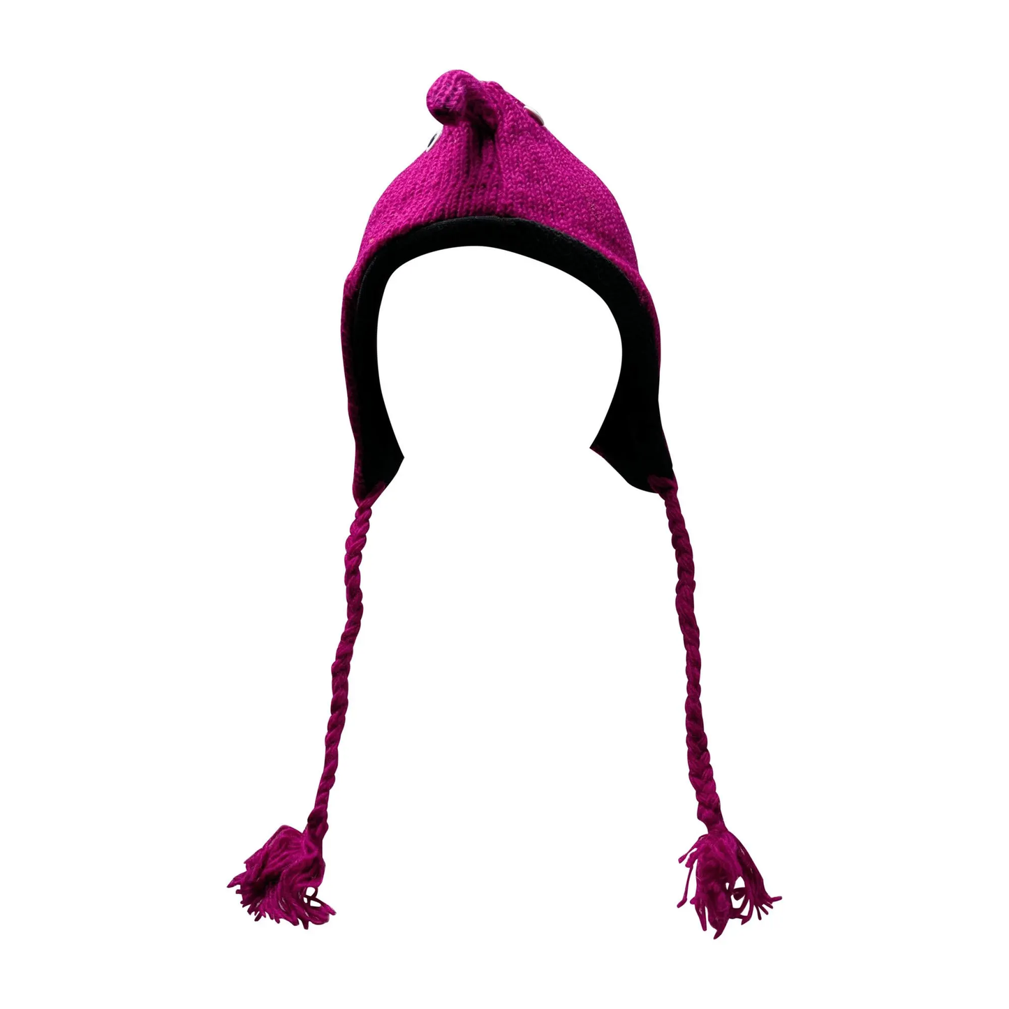 Handmade Wool Knit Animal Character Hat with Fleece Lining - P135