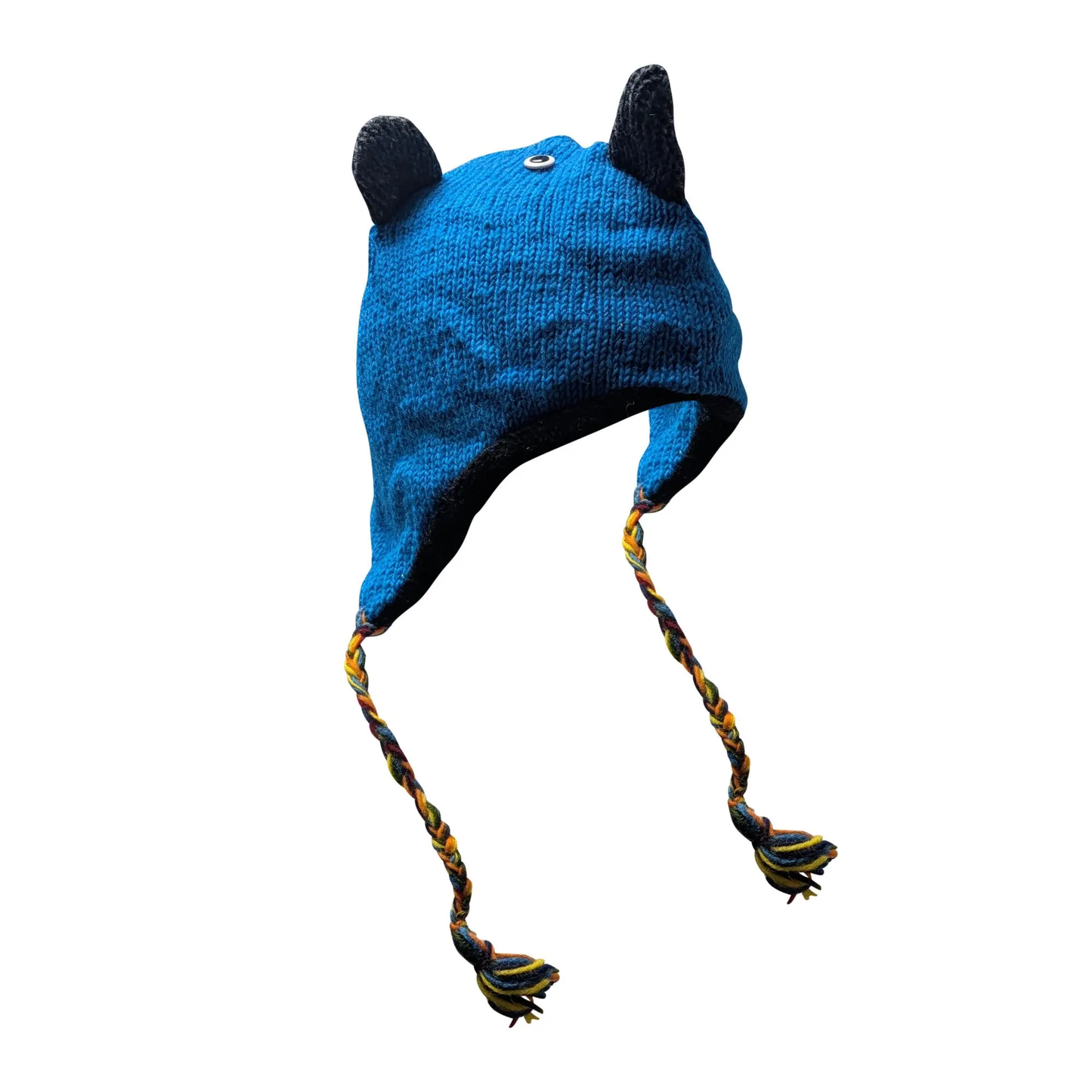 Handmade Wool Knit Animal Character Hat with Fleece Lining - P80