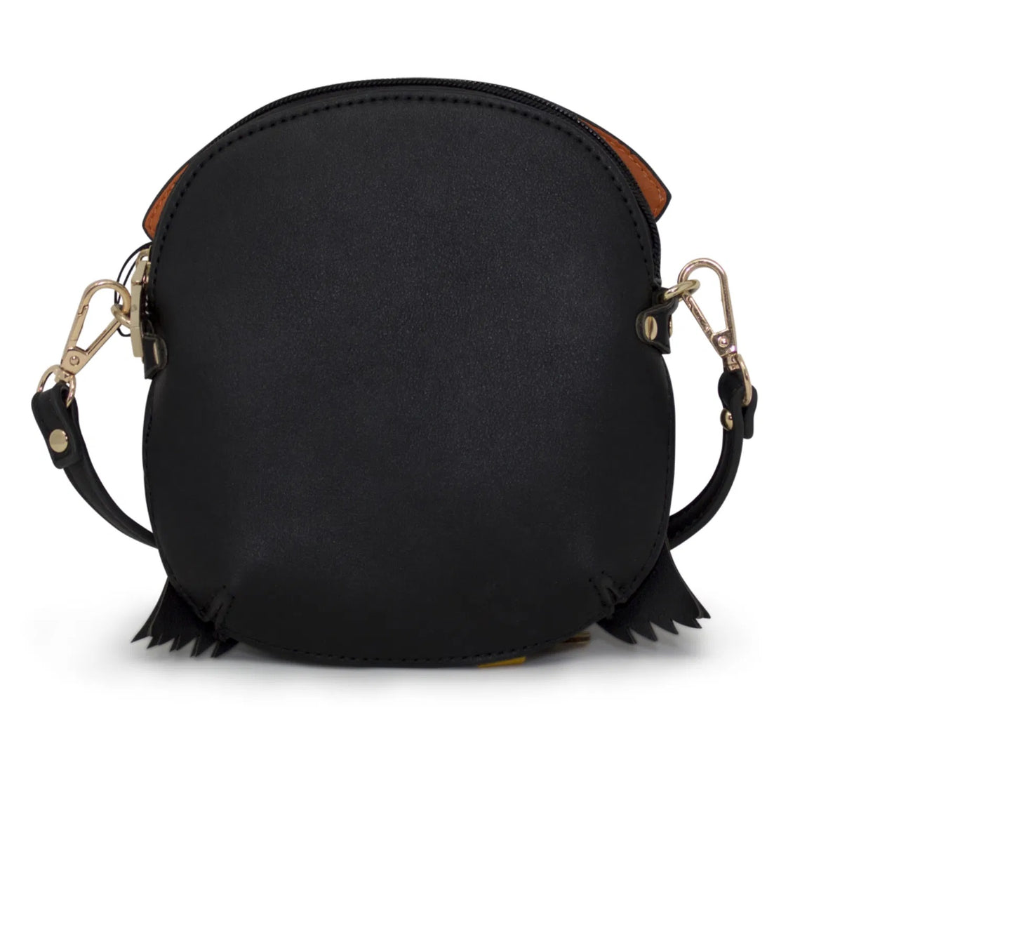 FUNKY FAUX LEATHER OWL HANDBAG RETRO 3D SMALL ANIMAL CROSSBODY BAG NAVY black