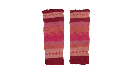 Ladies Womens Winter 100% Wool Leg Warmers Hand Knit Fleece Lined With Side Zips P17