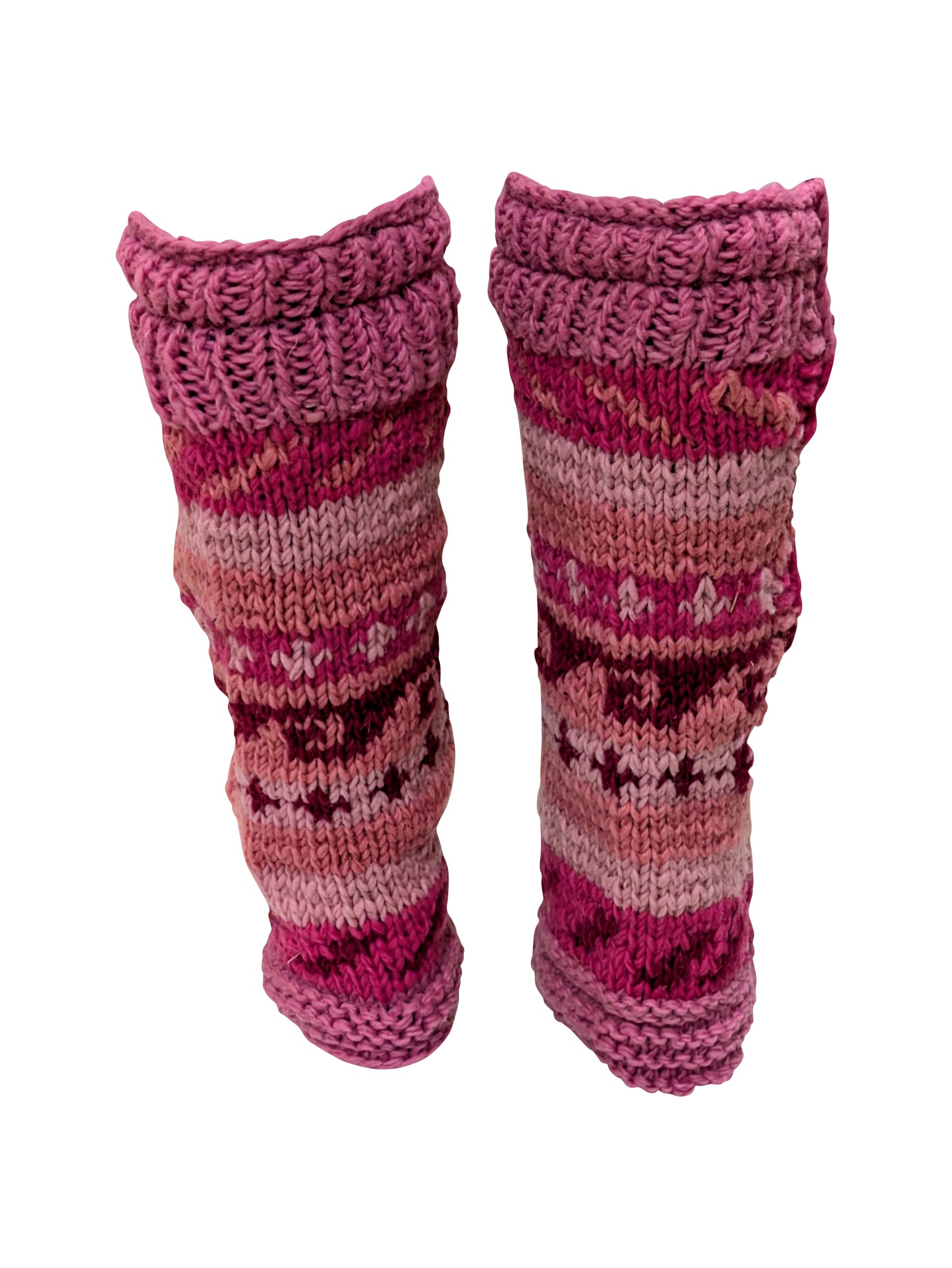 Ladies Womens Winter 100% Wool Leg Warmers Hand Knit Fleece Lined With Side Zips P21