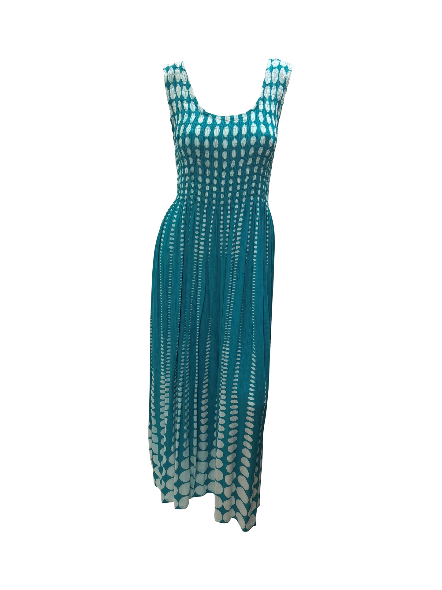 Womens Ladies Plus Size Curve Handmade Boho Abstract Print Maxi Elasticated Sleeveless Dress Free Size Up To UK Size 22 P13