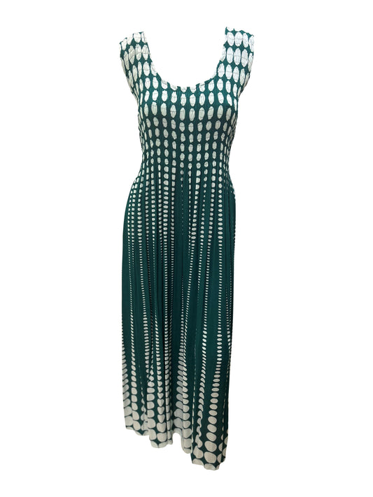 Womens Ladies Plus Size Curve Handmade Boho Abstract Print Maxi Elasticated Sleeveless Dress Free Size Up To UK Size 22 P33