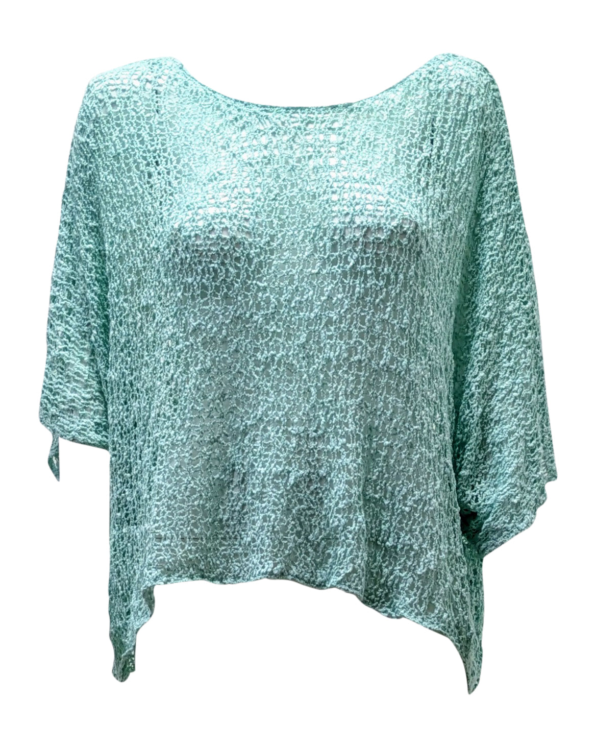 Womens Crochet Oversized Knit Top Batwing Boho Cover up Free Size 8-20