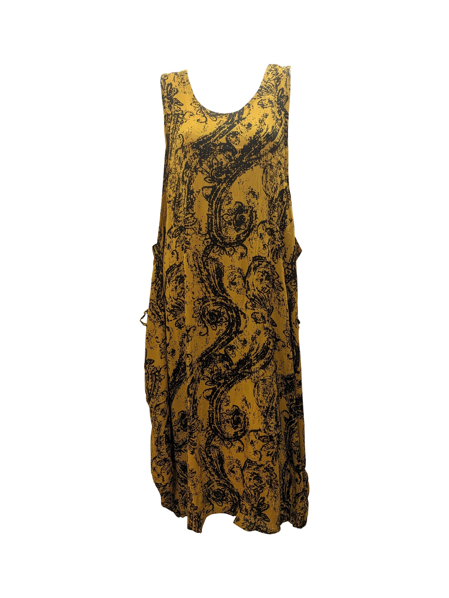 Womens Plus size Curve Dress Abstract Print Funky Bubble Pocket Maxi Free Size up to 24 - P4
