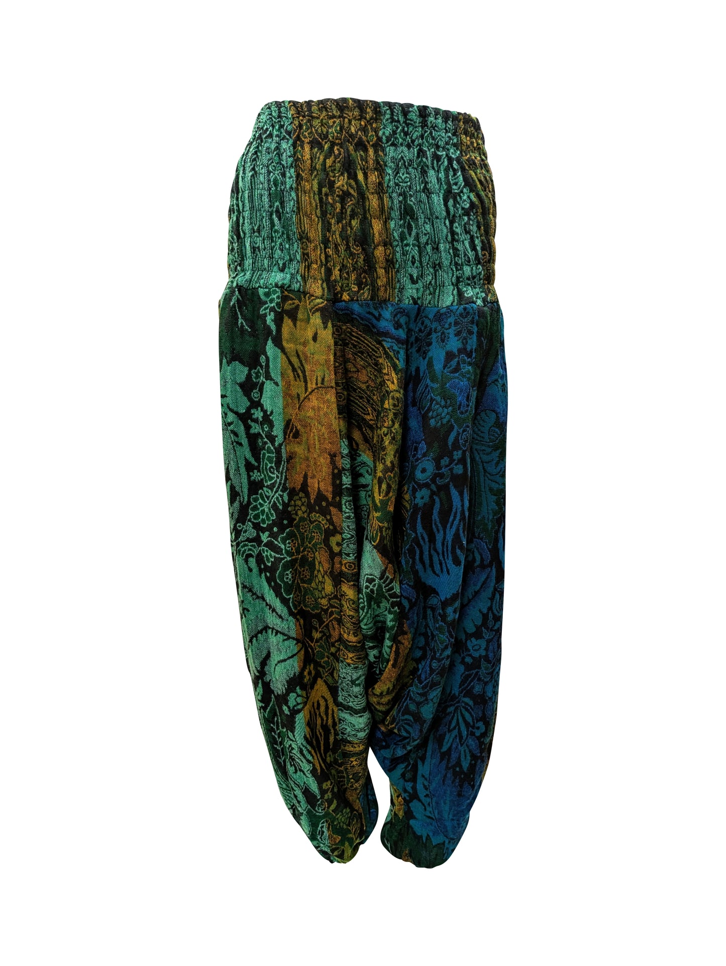 Womens Ladies Boho Lounge Wear Damask Print Winter Ali Baba Baggy Pants Free Size UP To 22 P4