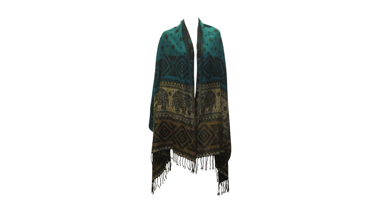 Women's Ladies Oversized Blanket Cardigan Shawl Reversible Freesize p2