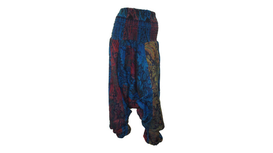 Womens Ladies Boho Lounge Wear Damask Print Winter Ali Baba Baggy Pants Free Size UP To 22 P1