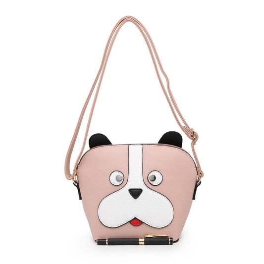 RETRO 3D SMALL ANIMAL CROSSBODY BAG PINK