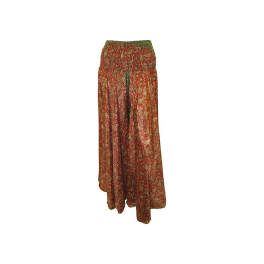 RETRO RECYCLED CULOTTE TROUSERS FLARE PANTS FREE SIZE 8-22 P55