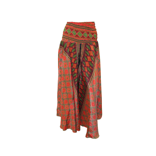 RETRO RECYCLED CULOTTE TROUSERS FLARE PANTS FREE SIZE 8-22 P70