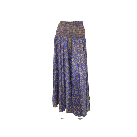 RETRO RECYCLED CULOTTE TROUSERS FLARE PANTS FREE SIZE 8-22 P74