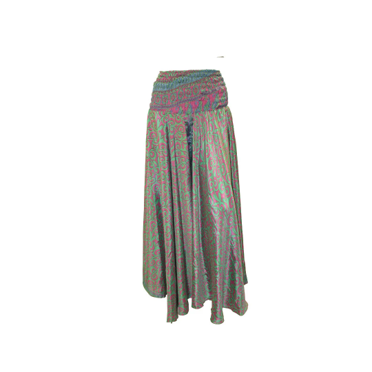 RETRO RECYCLED CULOTTE TROUSERS FLARE PANTS FREE SIZE 8-22 P76