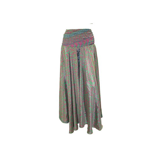 RETRO RECYCLED CULOTTE TROUSERS FLARE PANTS FREE SIZE 8-22 P76
