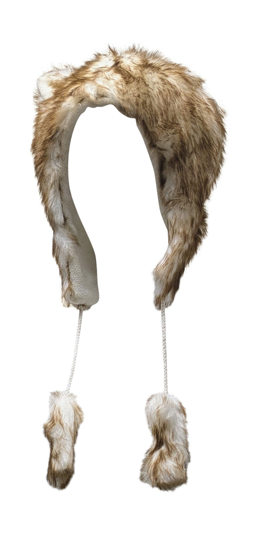 Winter Faux Fur Soul Hood Boho Karma Festival Unisex Hat P6