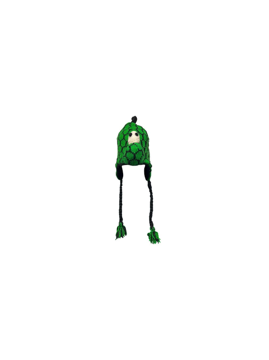 Handmade Wool Knit Animal Character Hat with Fleece Lining - P189