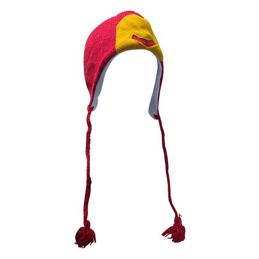 Handmade Wool Knit Animal Character Hat with Fleece Lining - P119