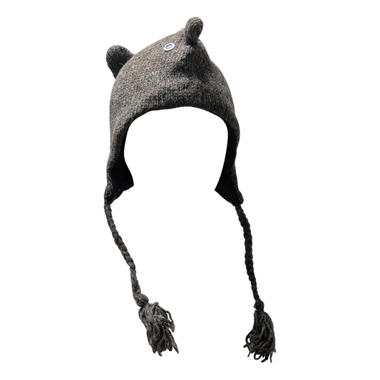 Handmade Wool Knit Animal Character Hat with Fleece Lining - P126