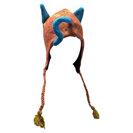 Handmade Wool Knit Animal Character Hat with Fleece Lining - P112