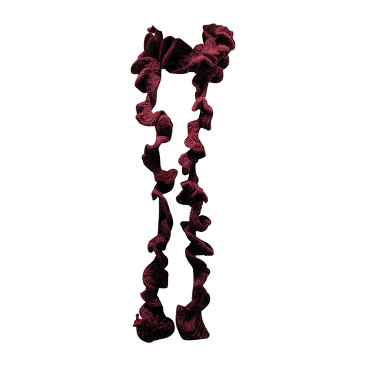 Hand Knitted Spiral scarf 100% Wool - Red P1