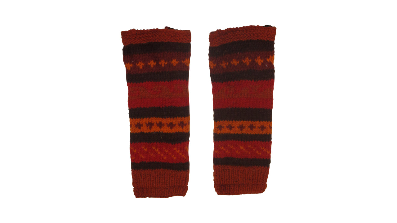 Ladies Womens Winter 100% Wool Leg Warmers Hand Knit Fleece Lined With Side Zips P1