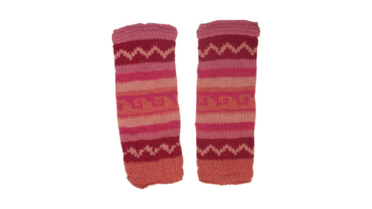 Ladies Womens Winter 100% Wool Leg Warmers Hand Knit Fleece Lined With Side Zips P3